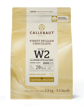 Bílá čokoláda Callebaut W2 28% kakaa 1kg